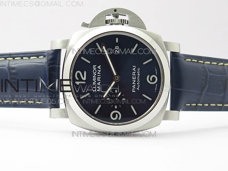 PAM1313 VSF 1:1 Best Edition Blue Dial on Blue Leather Strap P.9010 Clone